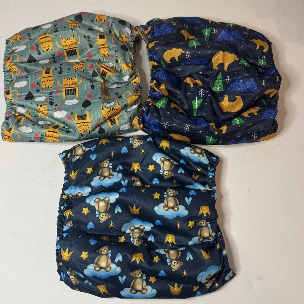 Grecle Reusable Washable Male Dog Diaper Belly Bands, Set of 3